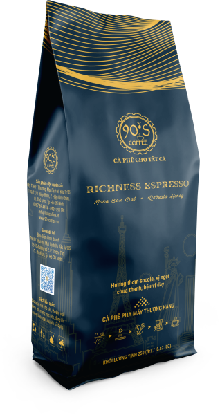 Cà phê Richness - 90S COFFEE - Công Ty TNHH Thương Mại Dịch Vụ Đầu Tư 90S